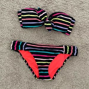 Victoria’s Secret Striped Bikini - Size Medium